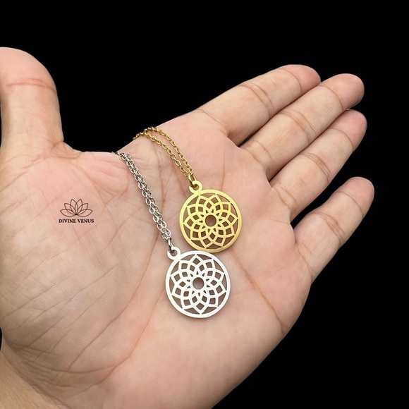 Sahasrara Necklace | Stainless Steel Jewelry - Picture 4 of 10
